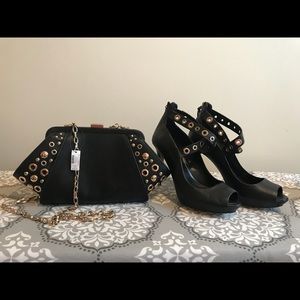 BHWM Studded Clutch and Heels